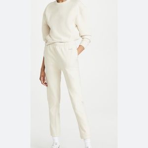 NWT rag & bone City Terry Organic Ivory Cotton Sweatpant